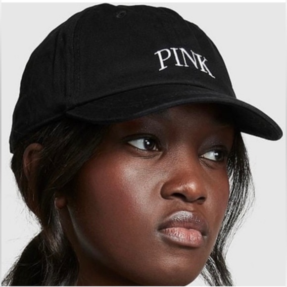 NWT! PINK Victoria’s Secret baseball hat black with white stitch - Picture 10 of 10